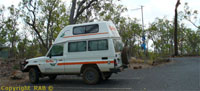 A britz rental at Tolmer Falls in September 2007