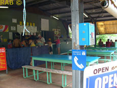 Food  and drinks avaiable to buy at Wangi Falls Kiosk